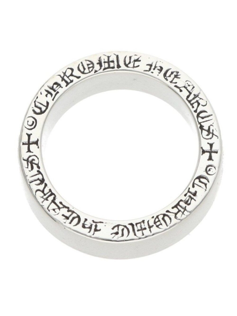 Chrome Hearts Spacer Pln Plain Silver Ring